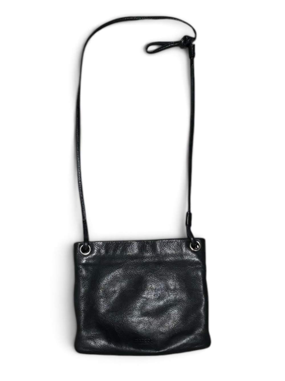Margot New York Black Pebbled Leather Crossbody Bag - Picture 2 of 5